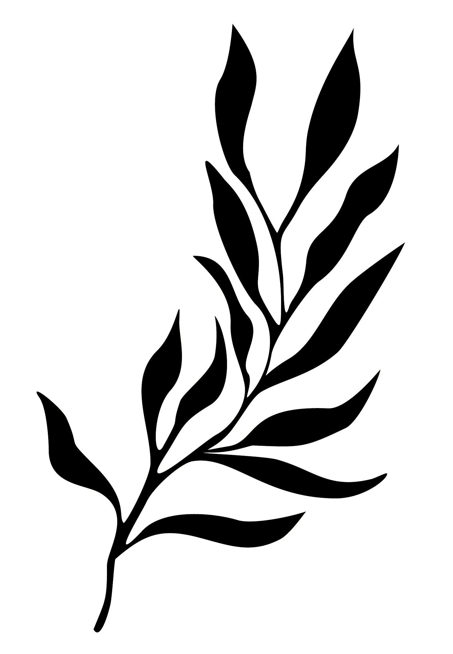 decoratie in vorm van blad